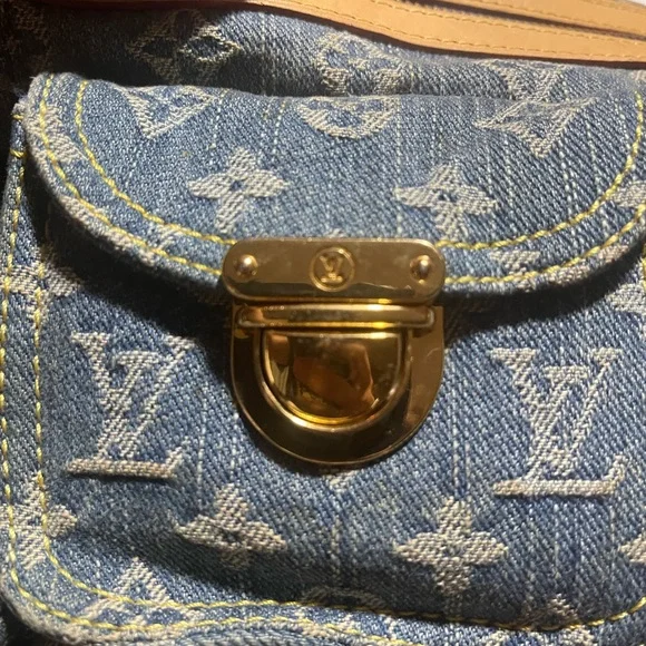 Designer Monogram Denim Neo Speedy Satchel - Picture 4 of 12